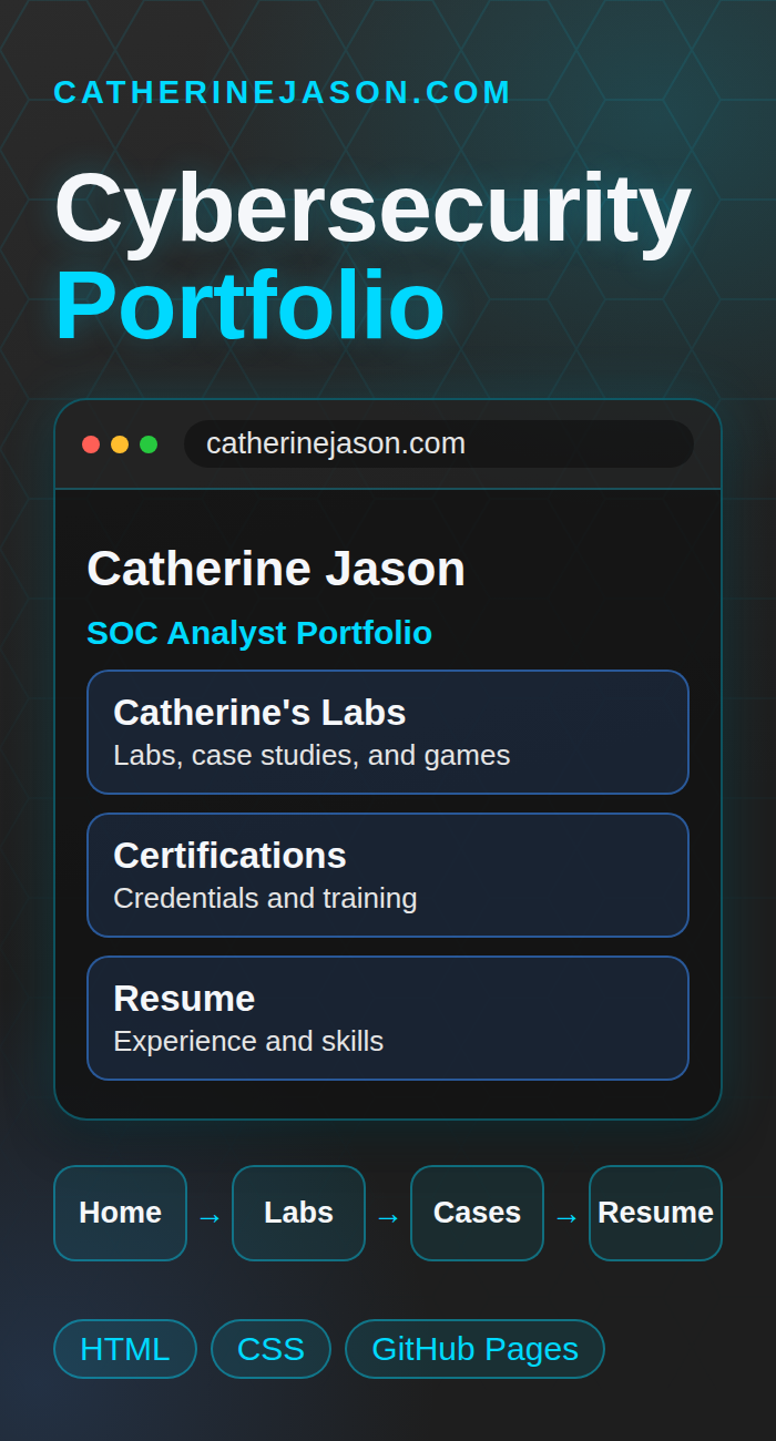 Cybersecurity portfolio project preview